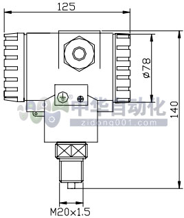 ！！！！！！！！！ColliHigh+JYB-KO-P系列防护型扩散硅压力液位变送器+安装方式1