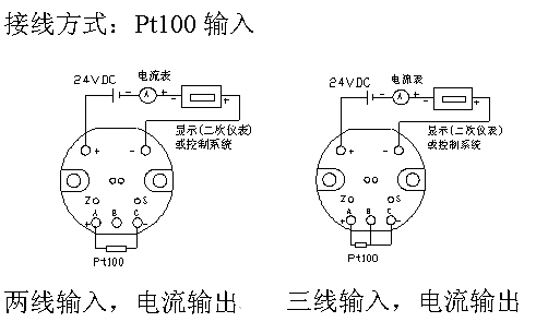 单路温度变送模块接线方式