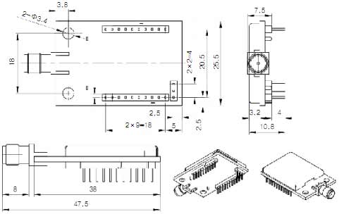 !!!!!!!ColliHigh+ZigBee-OEM-H系列无线核心模块+安装方式1