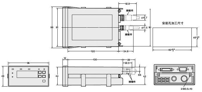 Z4LC系列放大器分离型平行光线式传感器控制器安装方式